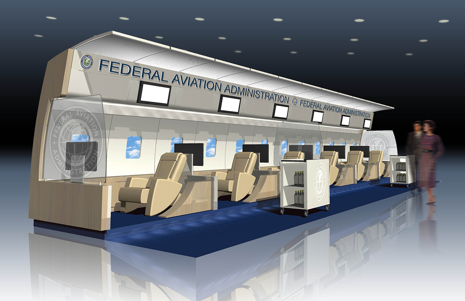 The booth was designed to be easily disassembled for cross-country transport.