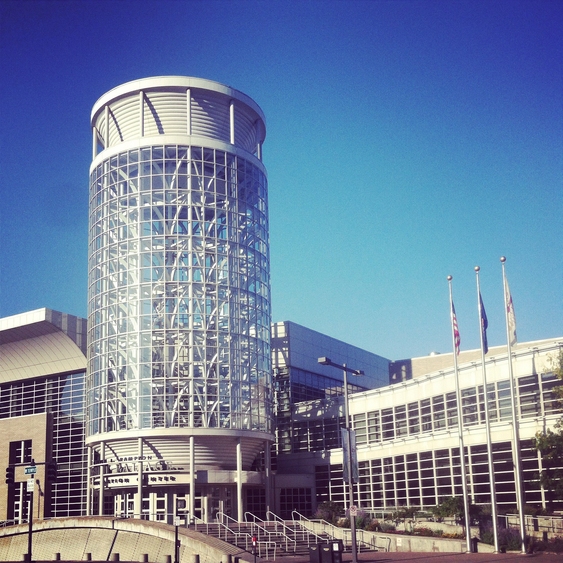 This is the Salt Palace , where my work event took place. I spent most of the trip inside this building. Thankfully, it was as cool on the inside as it was out. 