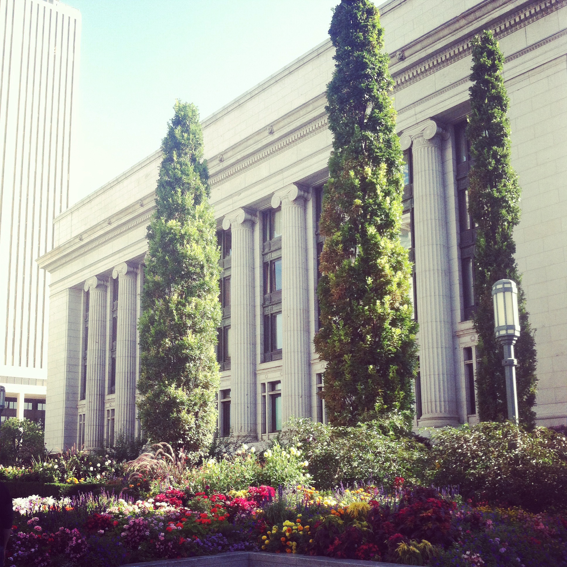 This was taken at Temple Square. The flower gardens there were magnificent. 