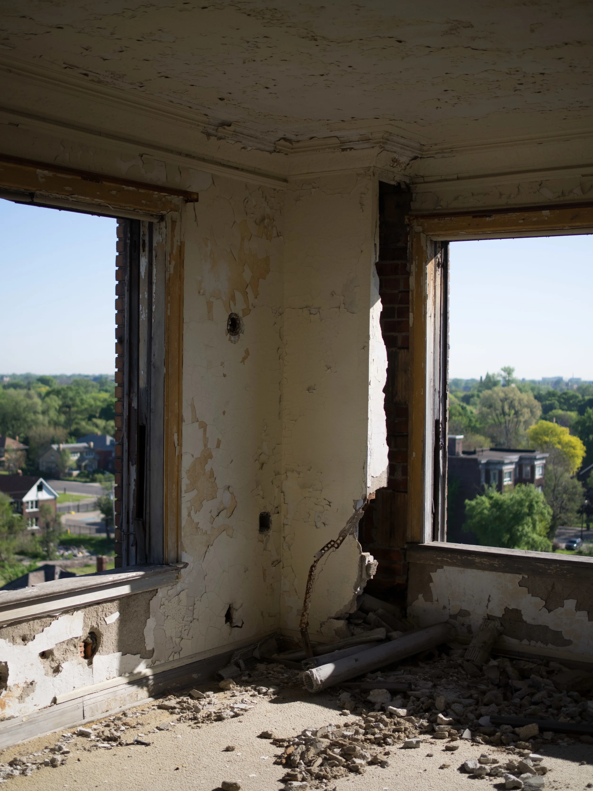 A room with a view? Done. Not a single window remains.
