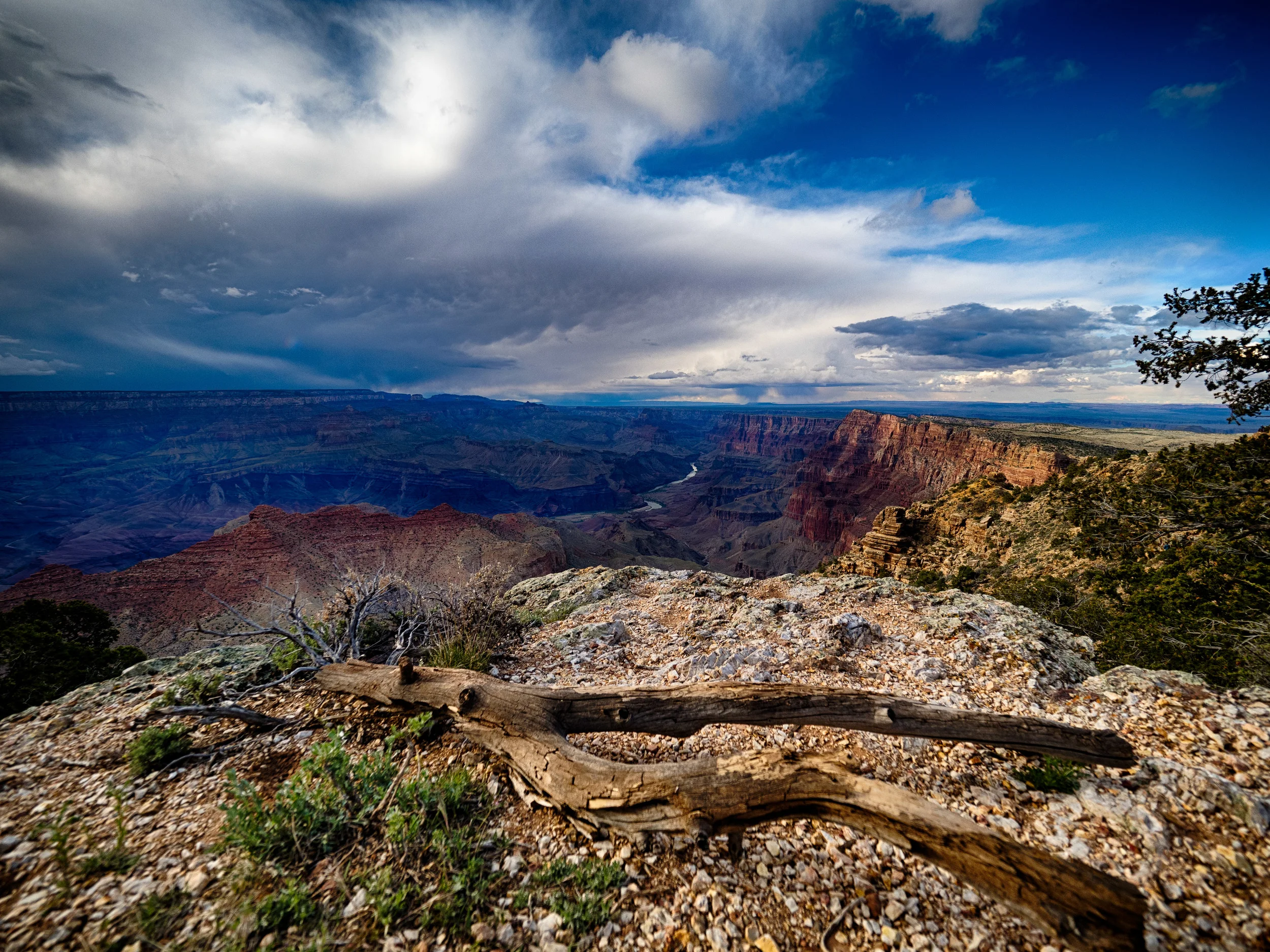 The vast expanse of the Grand Canyon.