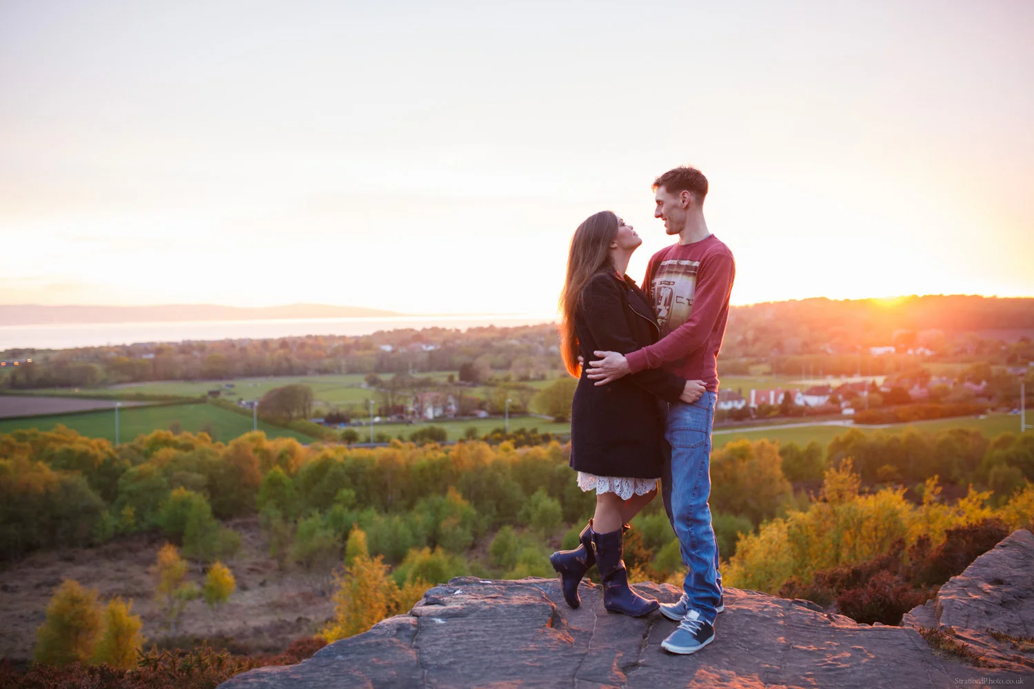 Hayley & David Beautiful Romantic Sunset Prewedding Engagement Shoot at Thurstaston on the Wirral 61.jpg