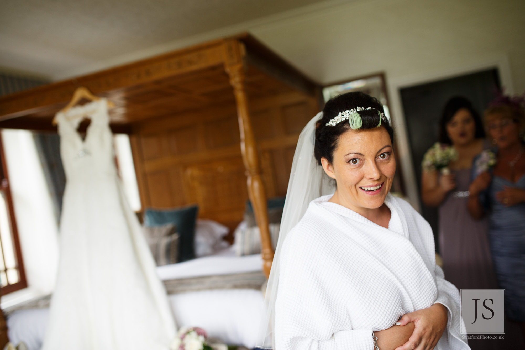 A nervous bride has butterlies in front of her dress.jpg