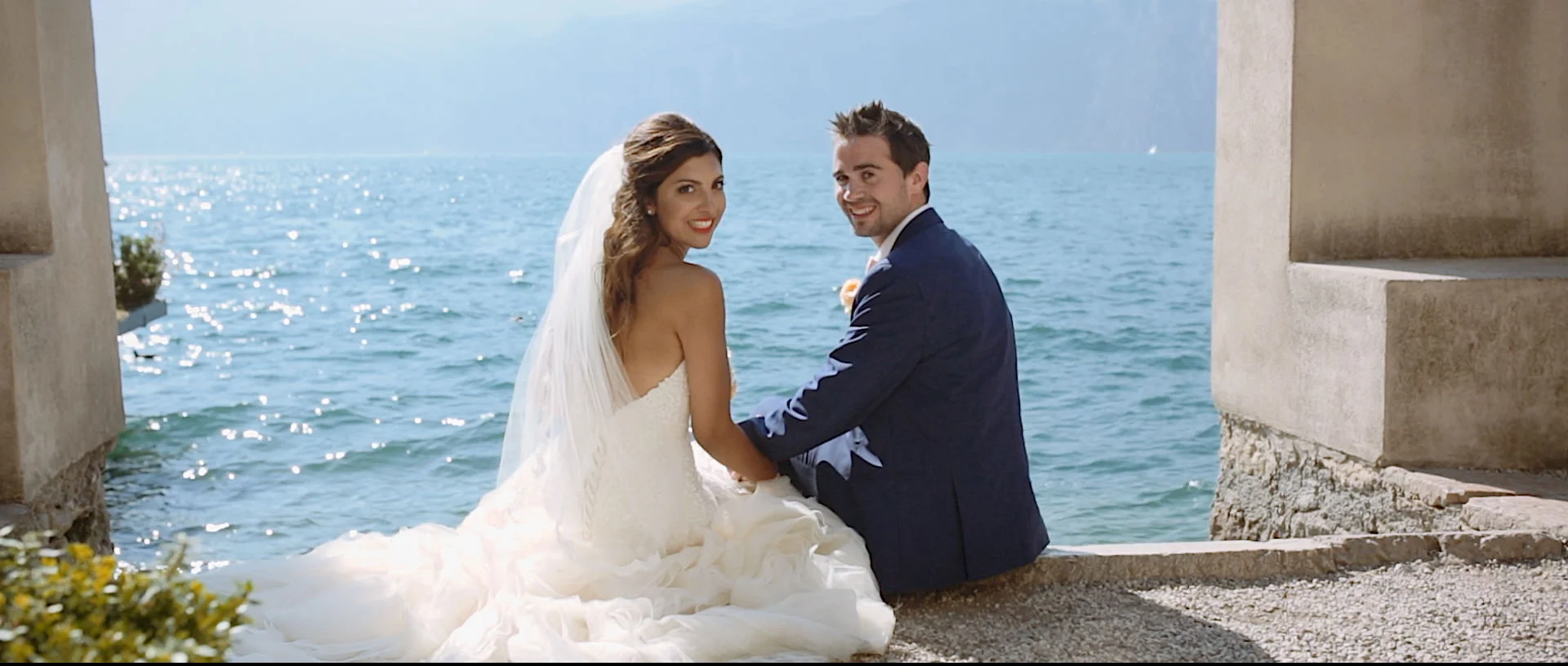 Melissa & Adam in Malcesine, Italy