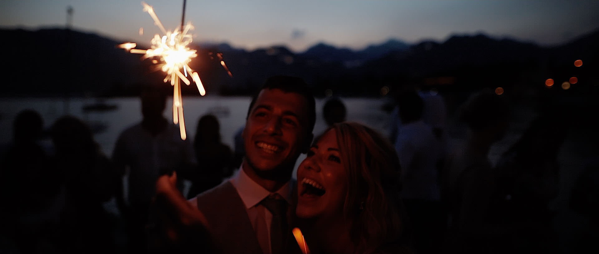 Lucy & Francesco Malcesine Italy Lake Garda Destination Wedding Video Film with Sparklers 10.jpg