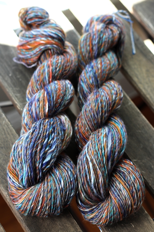 Finished my first handspun yarn of 2016! Now to figure out what to make with it. | Giddy Up Handspun - withwool.com