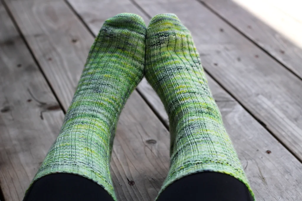 After months of knitting I’m so happy to have these socks on my feet instead of my needles. FO: Colorado Socks | withwool.com