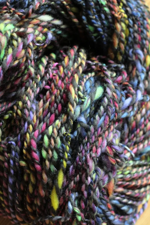 The first 5 days of Tour de Fleece have been a blast with 1 awesome skein of handspun yarn! Off To The Races | withwool.com