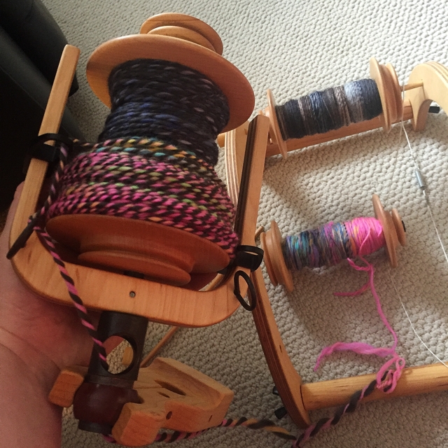 The first 5 days of Tour de Fleece have been a blast with 1 awesome skein of handspun yarn! Off To The Races | withwool.com