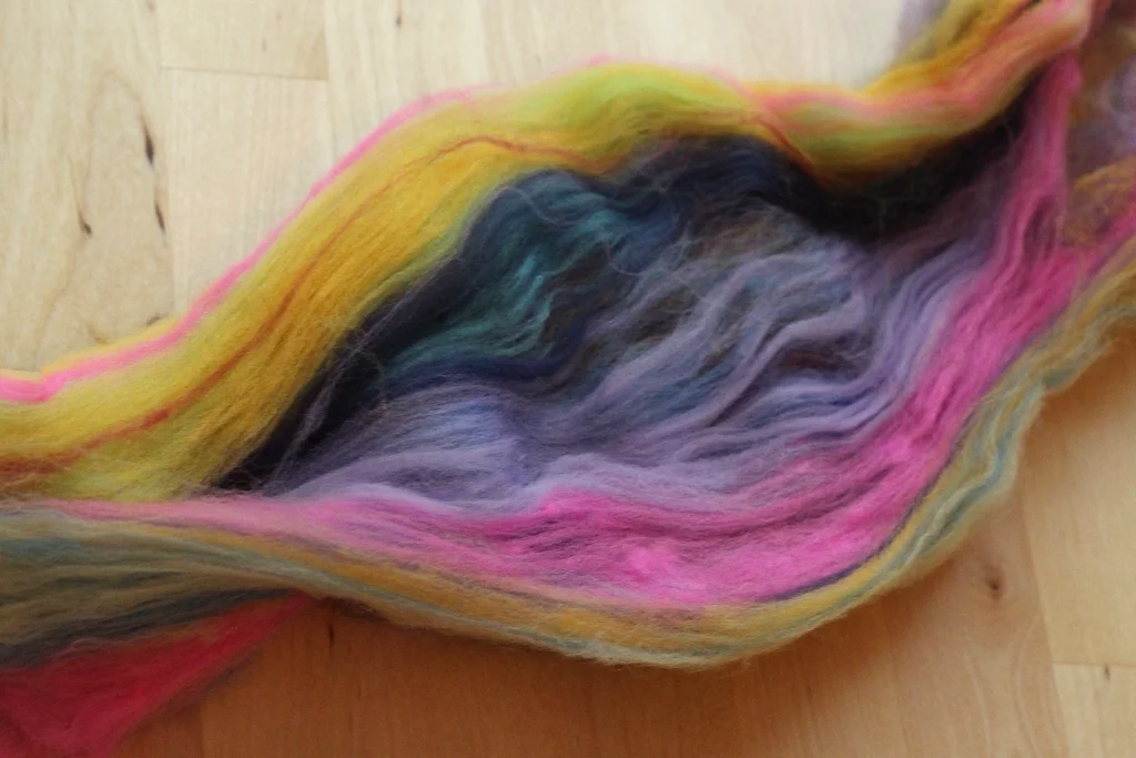The first 5 days of Tour de Fleece have been a blast with 1 awesome skein of handspun yarn! Off To The Races | withwool.com
