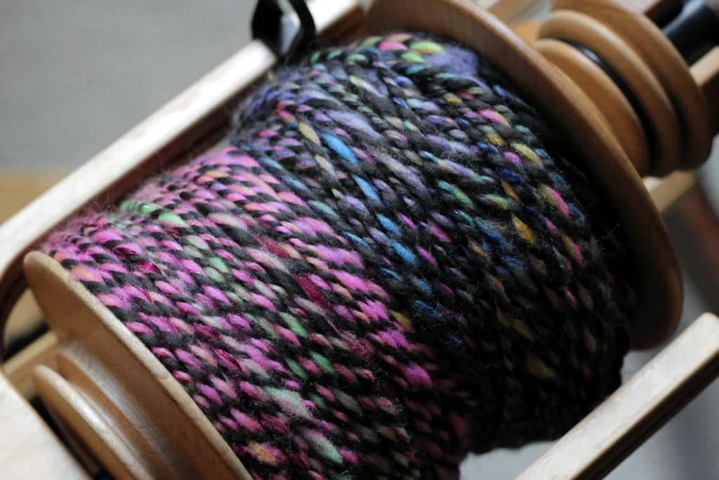 The first 5 days of Tour de Fleece have been a blast with 1 awesome skein of handspun yarn! Off To The Races | withwool.com