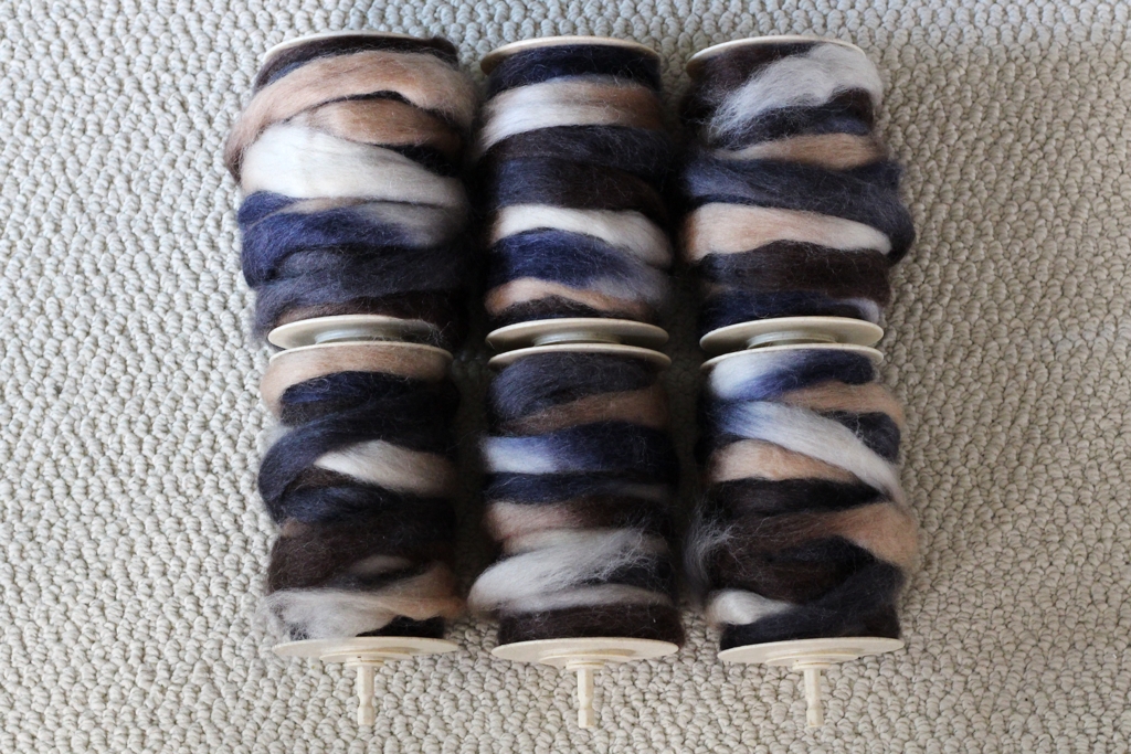 Prepping fiber to spin matching skeins of sock yarn for the Tour de Fleece 2016 challenge. | withwool.com
