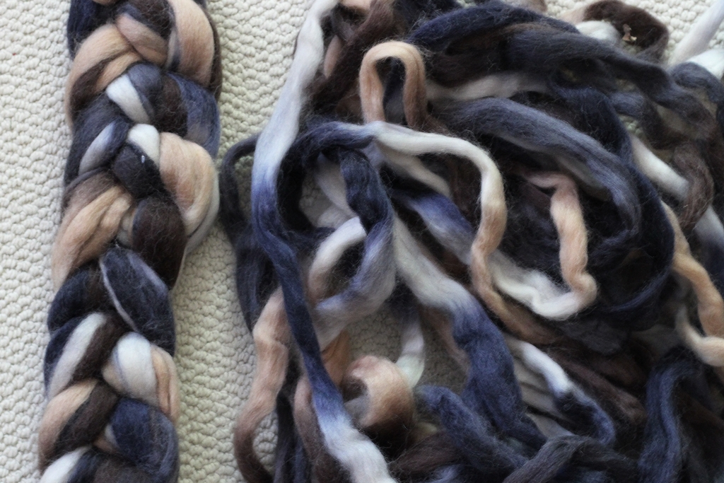 Prepping fiber to spin matching skeins of sock yarn for the Tour de Fleece 2016 challenge. | withwool.com
