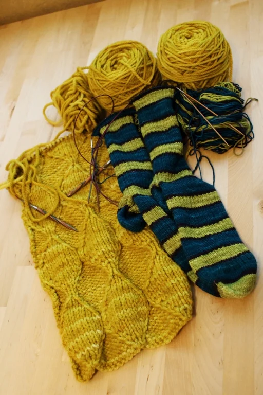 The second rule of Cold Sheep: Knit and spin from the stash. No feeling guilty about the stuff you don’t like anymore either. Knitting For Cold Sheep | withwool.com