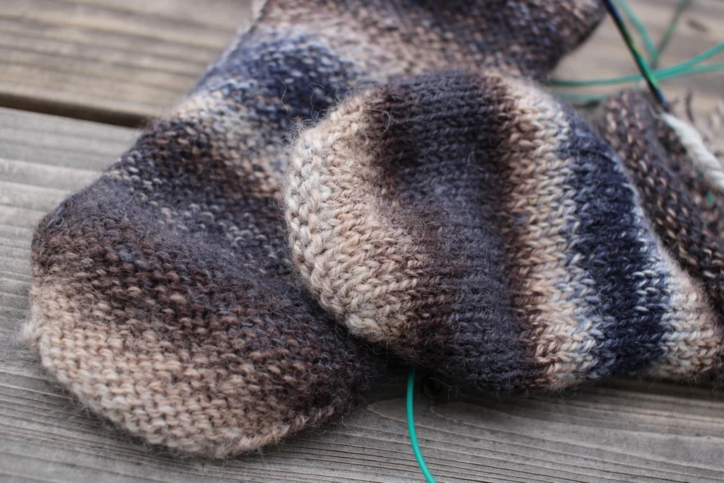 I’m knitting a sock inside out! | withwool.com