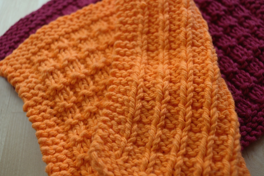The Waffle Time Washcloth is just the right size with a stitch pattern that looks great on both sides. | withwool.com