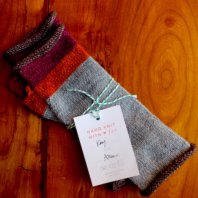 Sweet and straight to the point gift tags from masondixonknitting.com