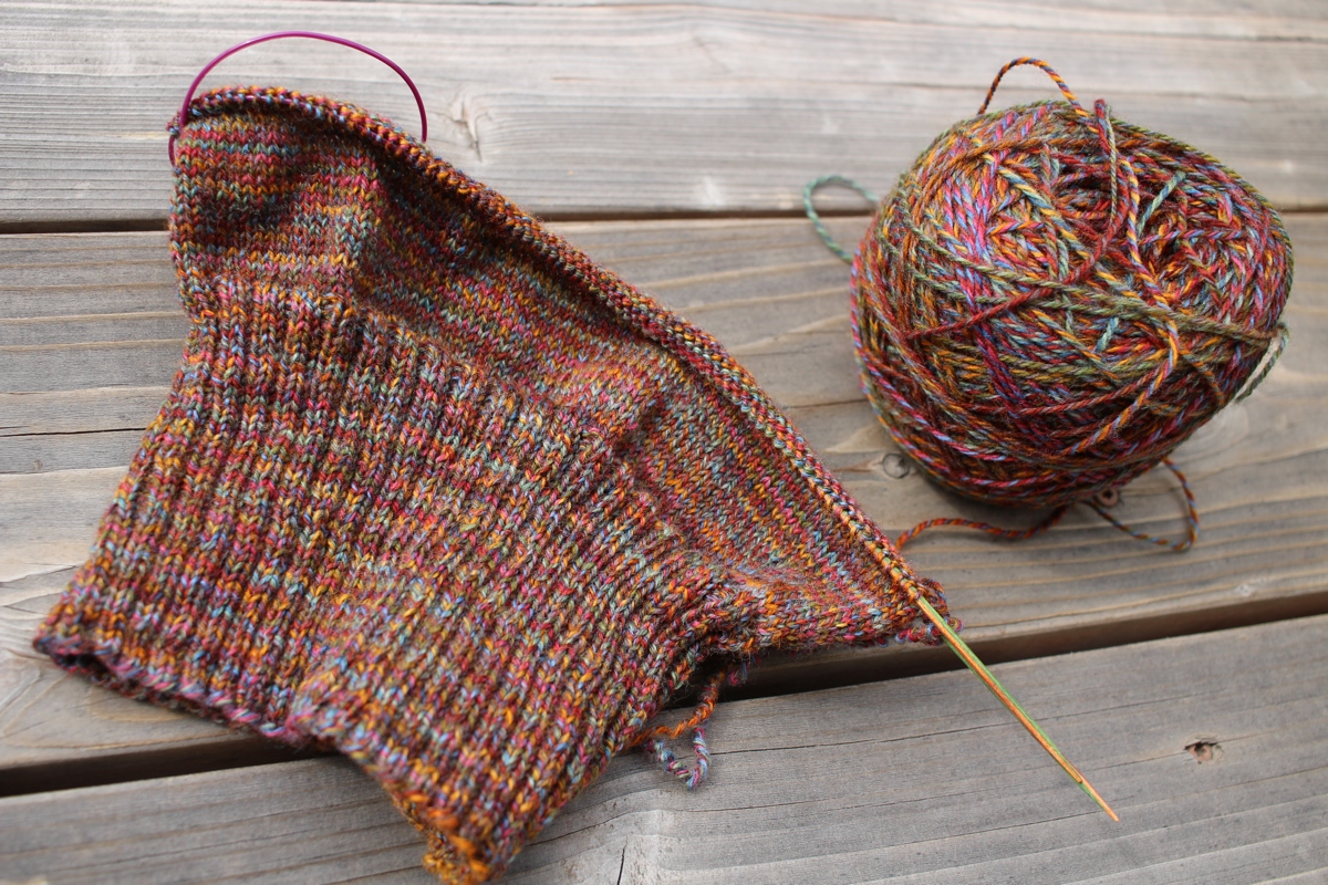 Yarn from the deep stash finally told me what it wants to be - a Sockhead Hat! | withwool.com