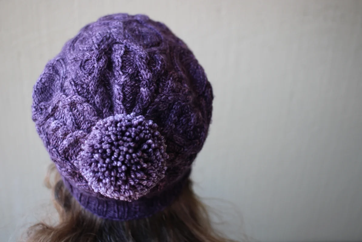 The Owl In the Thicket is my new favorite hat! Cables, owls, beads, cashmere - what’s not to love? | withwool.com
