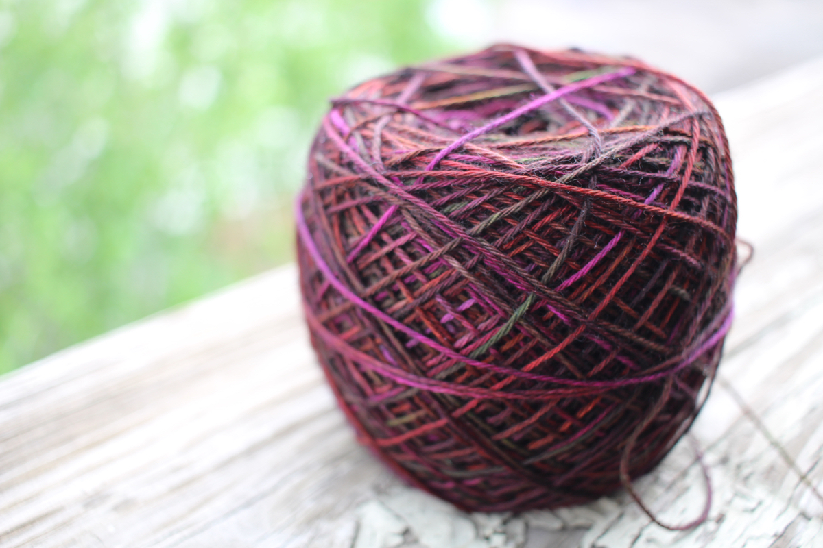 The Curve of a Boat shawl has been a great distraction from all the coughing. | withwool.com #knitting #knitshawl #hedgehogfibers