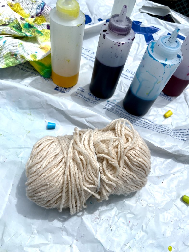 Adventures In Tie-Dyeing Yarn — With Wool