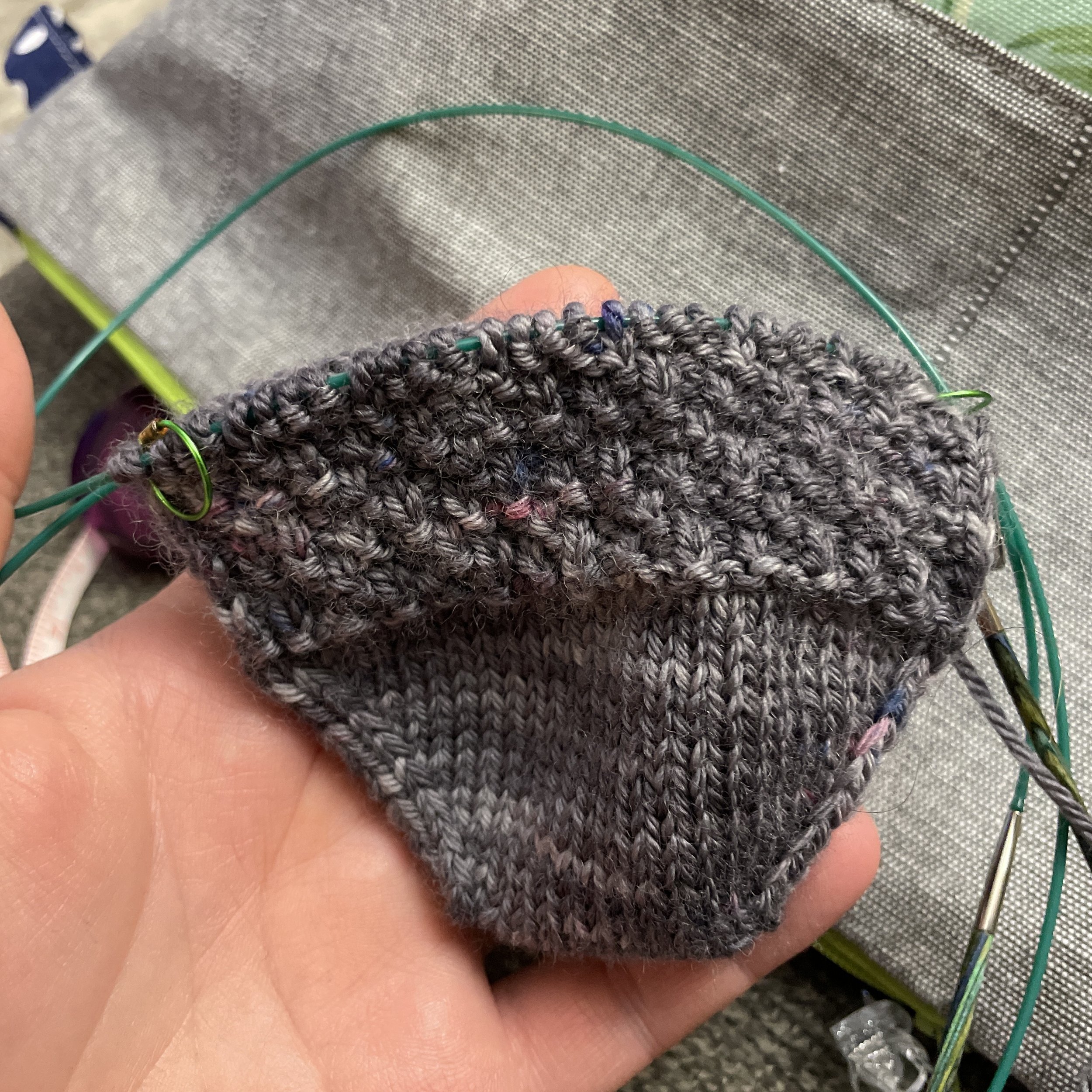 Swatches and a Sock - Knitting Katla Sokkaband - The Knit with attitude  Blog – Knit With Attitude