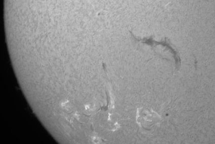 Hi Guys I was watching for this one but missed the front end of the event as I was distracted with the Olympics events on TV. Here is a substantive part of the event from 12:18 to 13:18UT in grade 2 seeing conditions and was at 0.8m focal length with PST due to scale of this event. Here I have animated every 3 minute frames. Hope you find it useful Regards Andy 