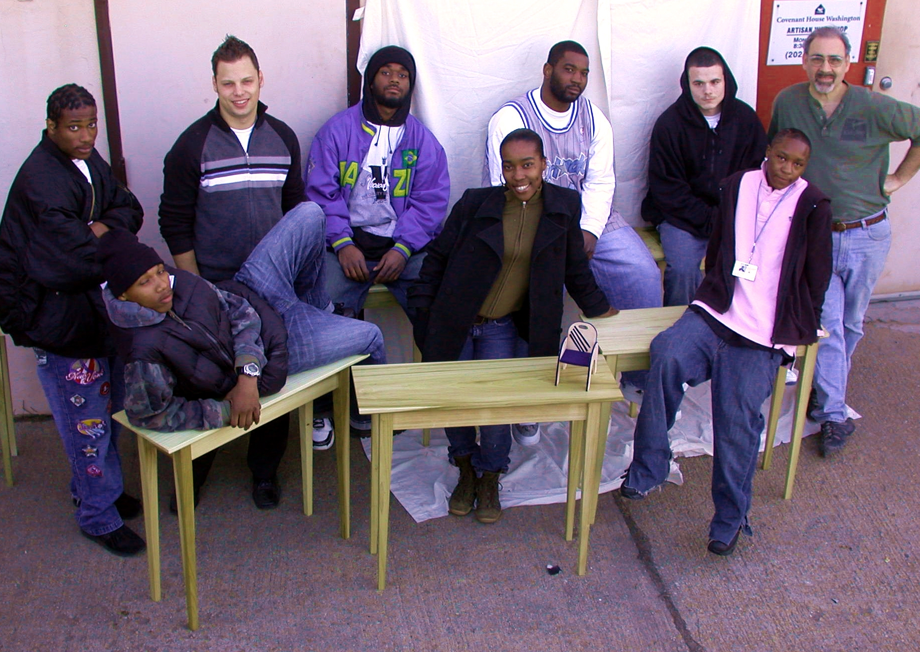 The crew at the shop on Kenilworth Ave.