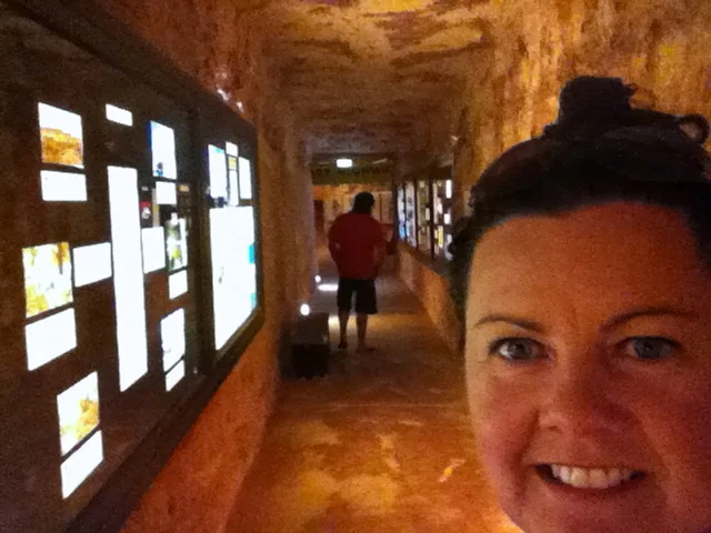 Underground in the hotel.