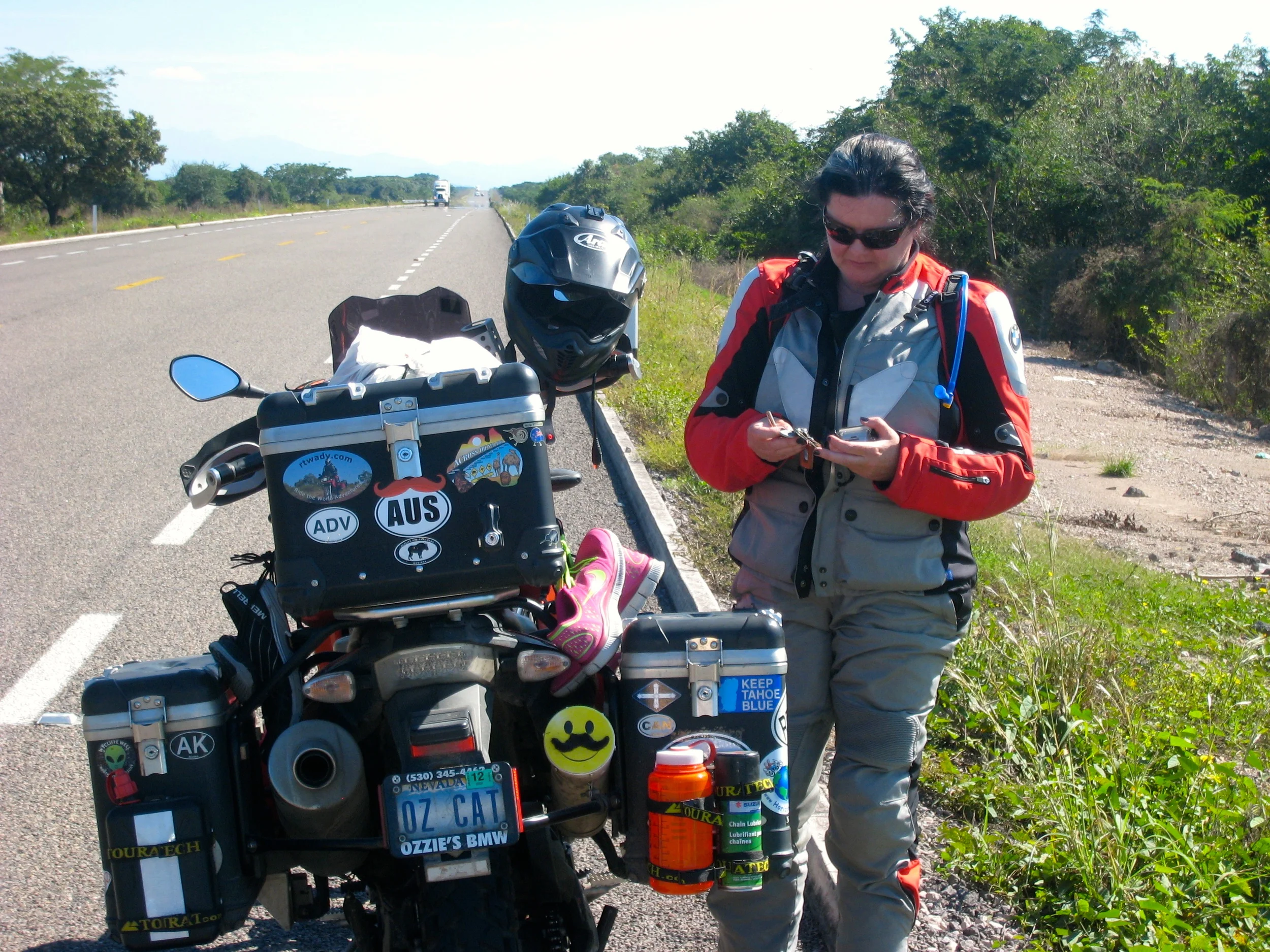 Pulling over to check to get the map out and check on the location of the San Blas exit