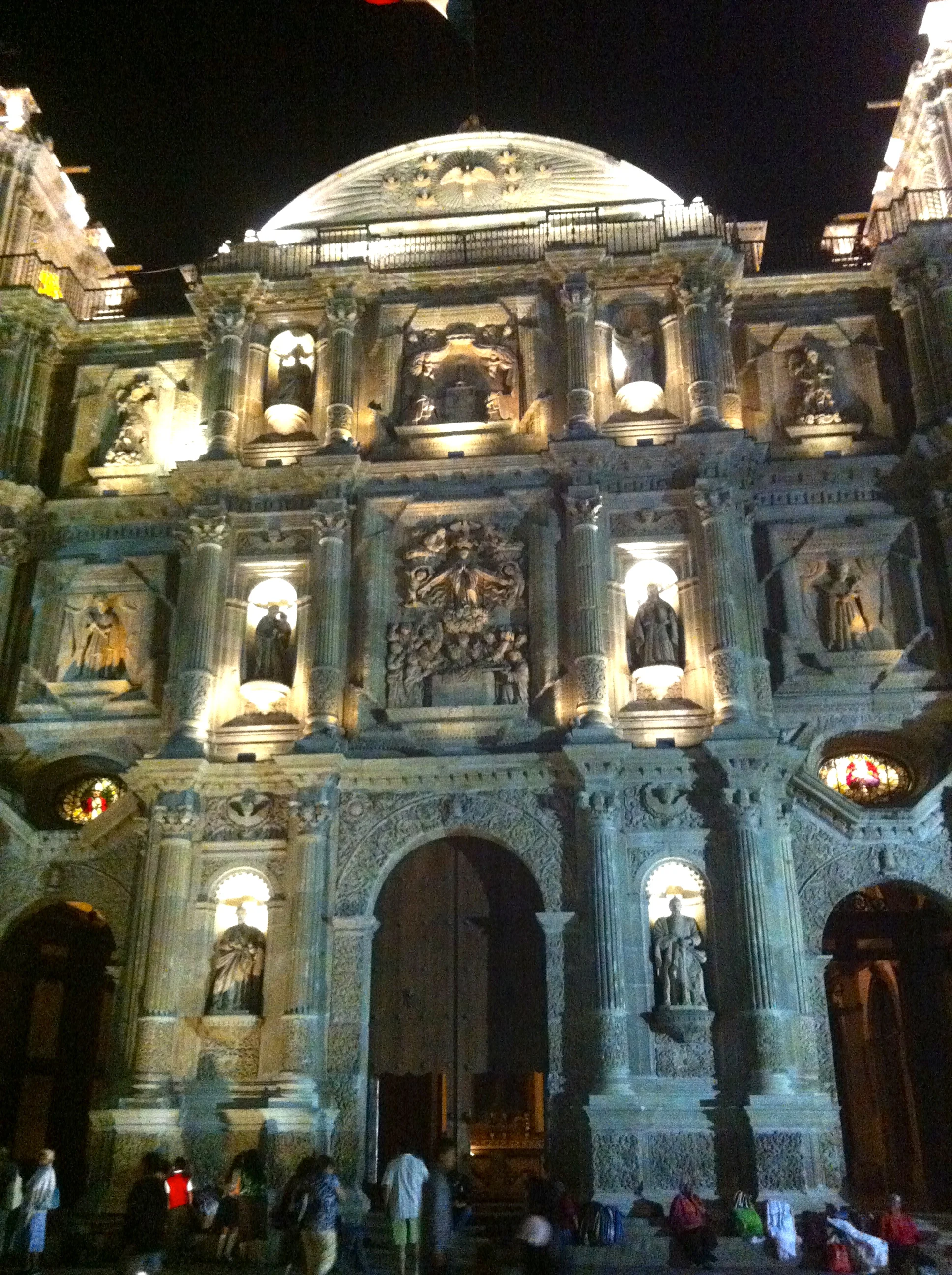 Walking back to our room at night