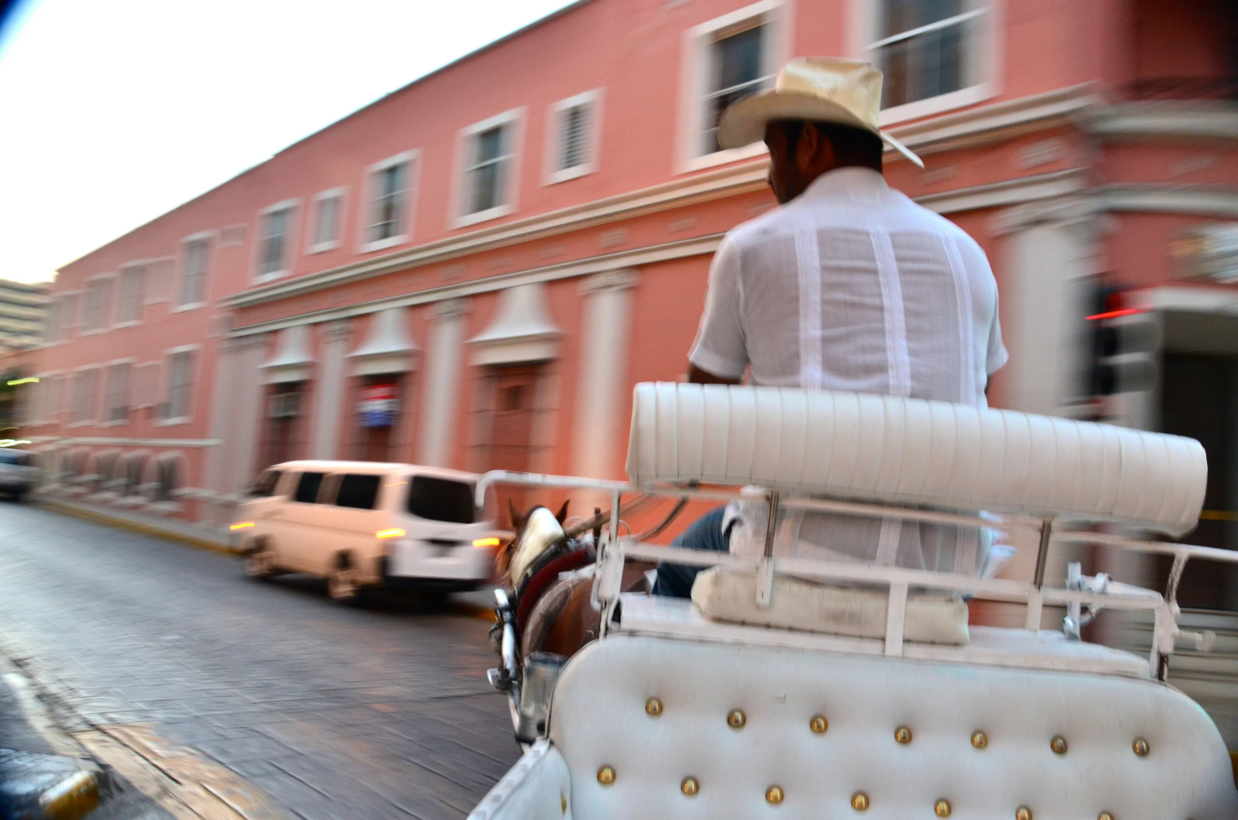 Our horse and carriage ride through the streets of Merida, was amazing! We were a little hesitant because the last horse and carriage ride that Kev and I took went rogue, breaking out into a gallop, running over the curbs, through a light and crashing into a taxi!