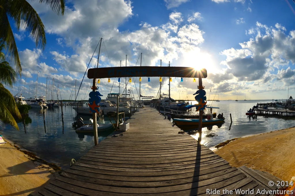 El Milagro marina. El Milagro means "The Miracle"