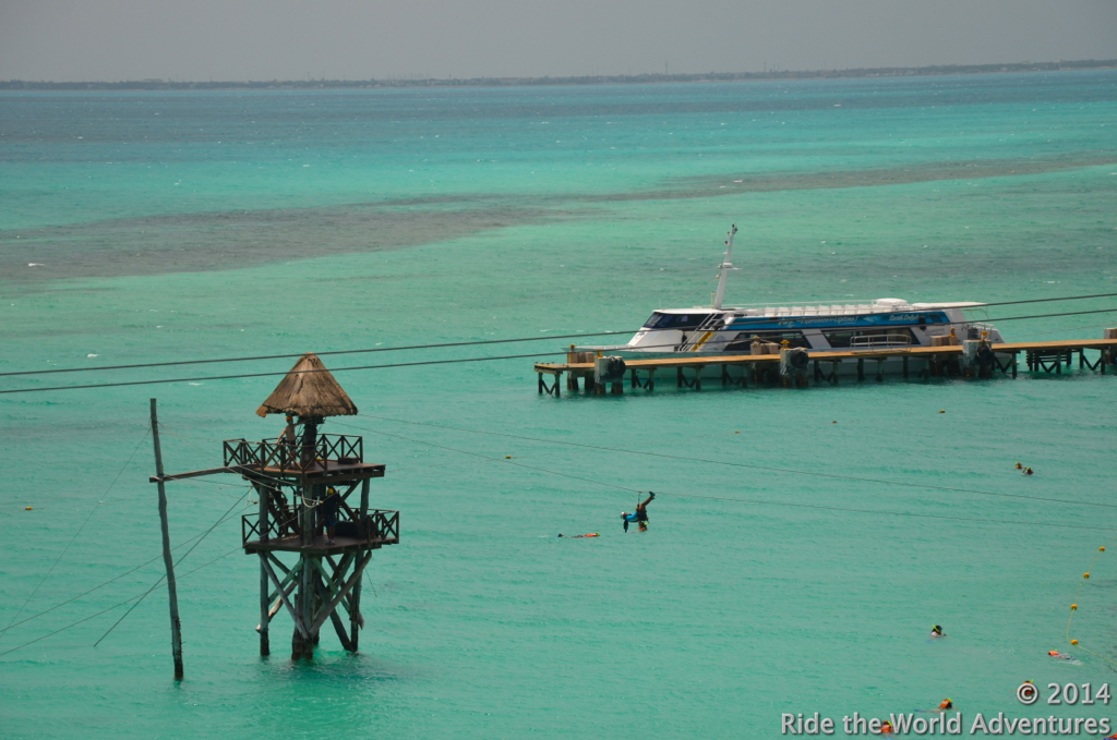 Garrafon Park…snorkeling and zip lines at a price.