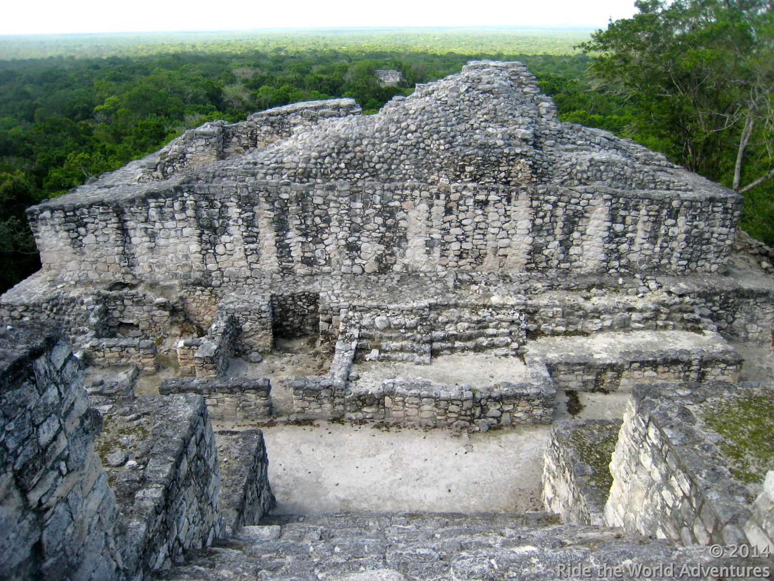 Looking over the top into Guatemala!