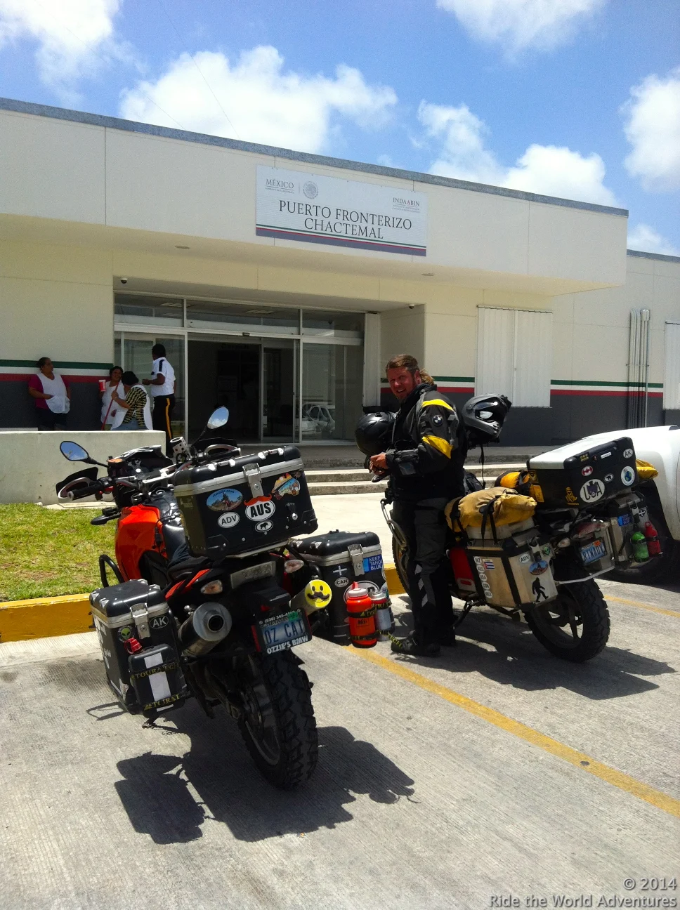 Getting bikes cleared and stamped out of Mexico, in order to receive our bond refund.
