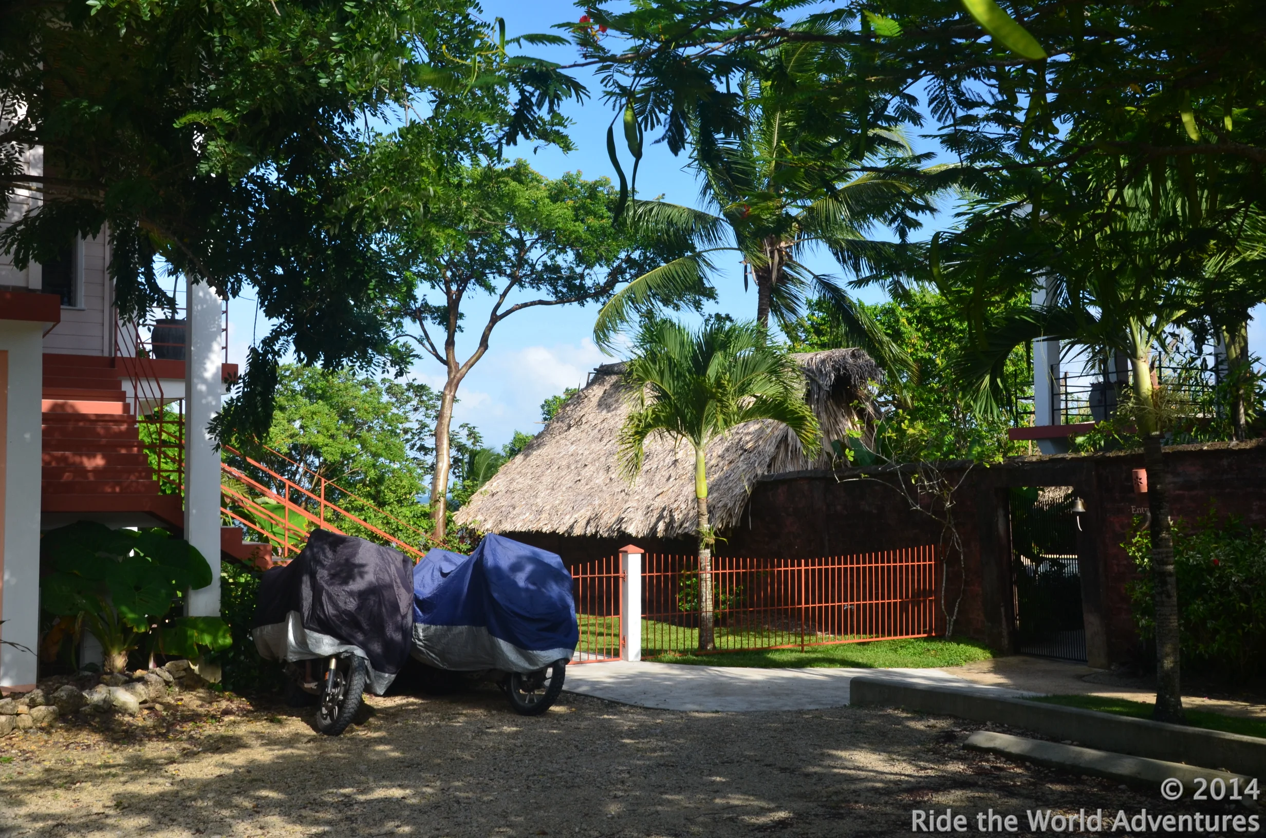 Arriving at Coral House.