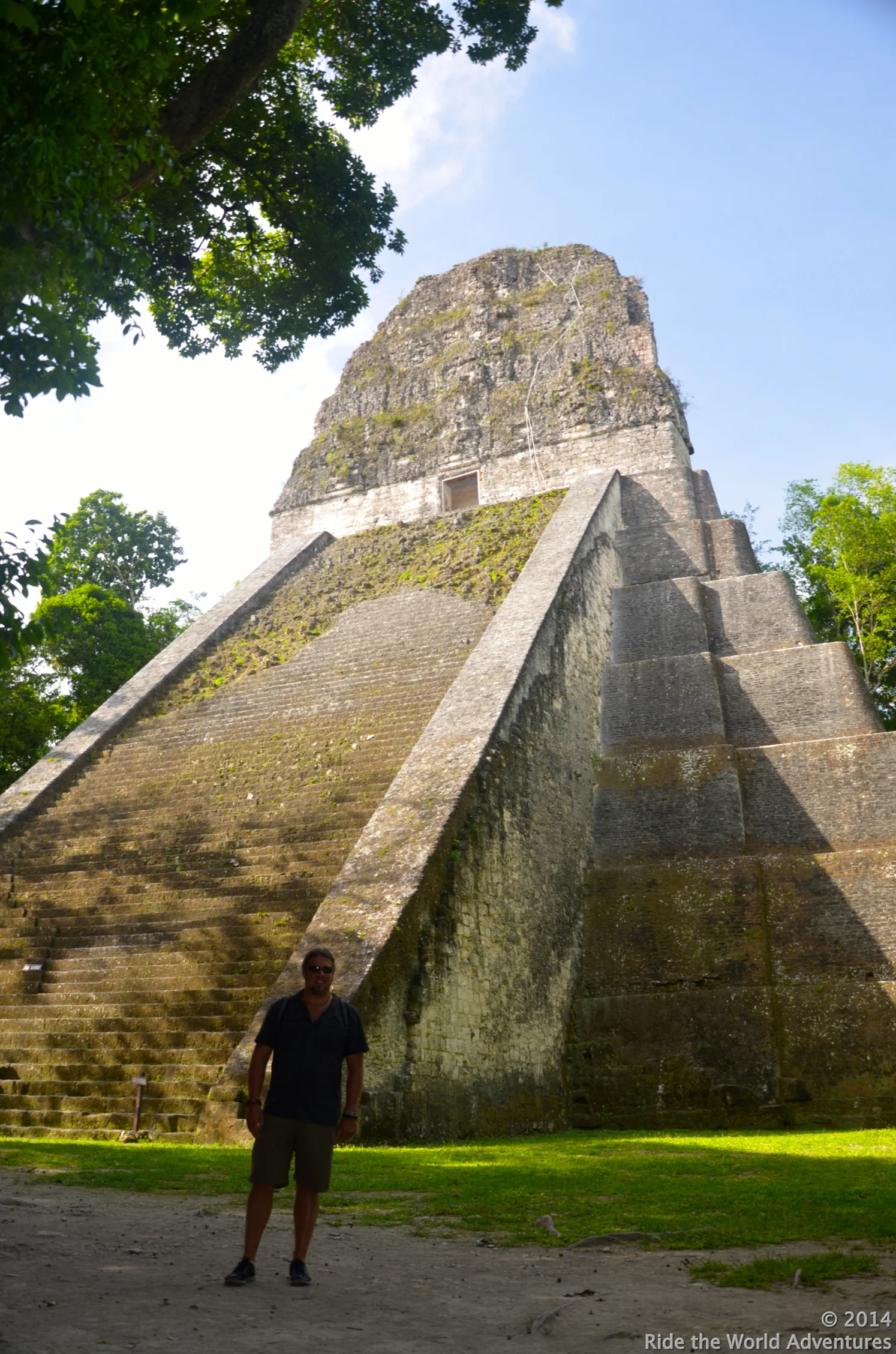 Here you can easily see the seven levels of the Temple (5), representing the 7 days of the week. This temple was the first constructed at Tikal around 600 A.D