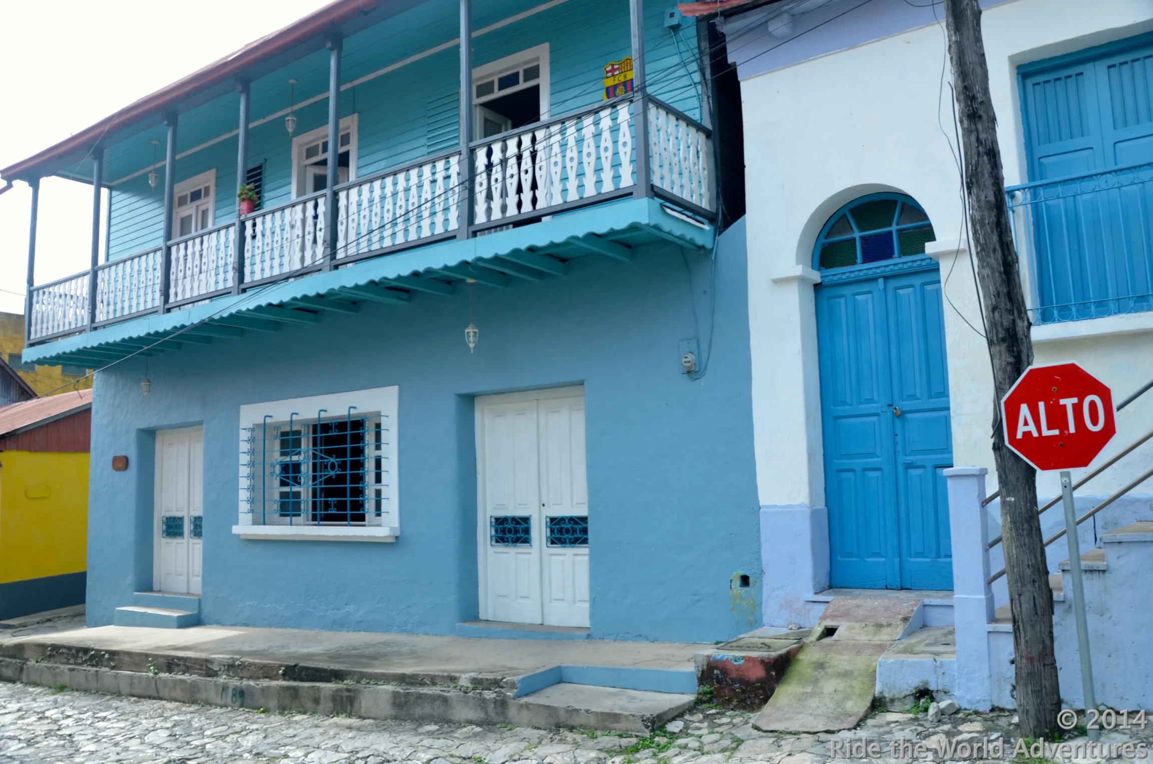 Colorful buildings of Flores