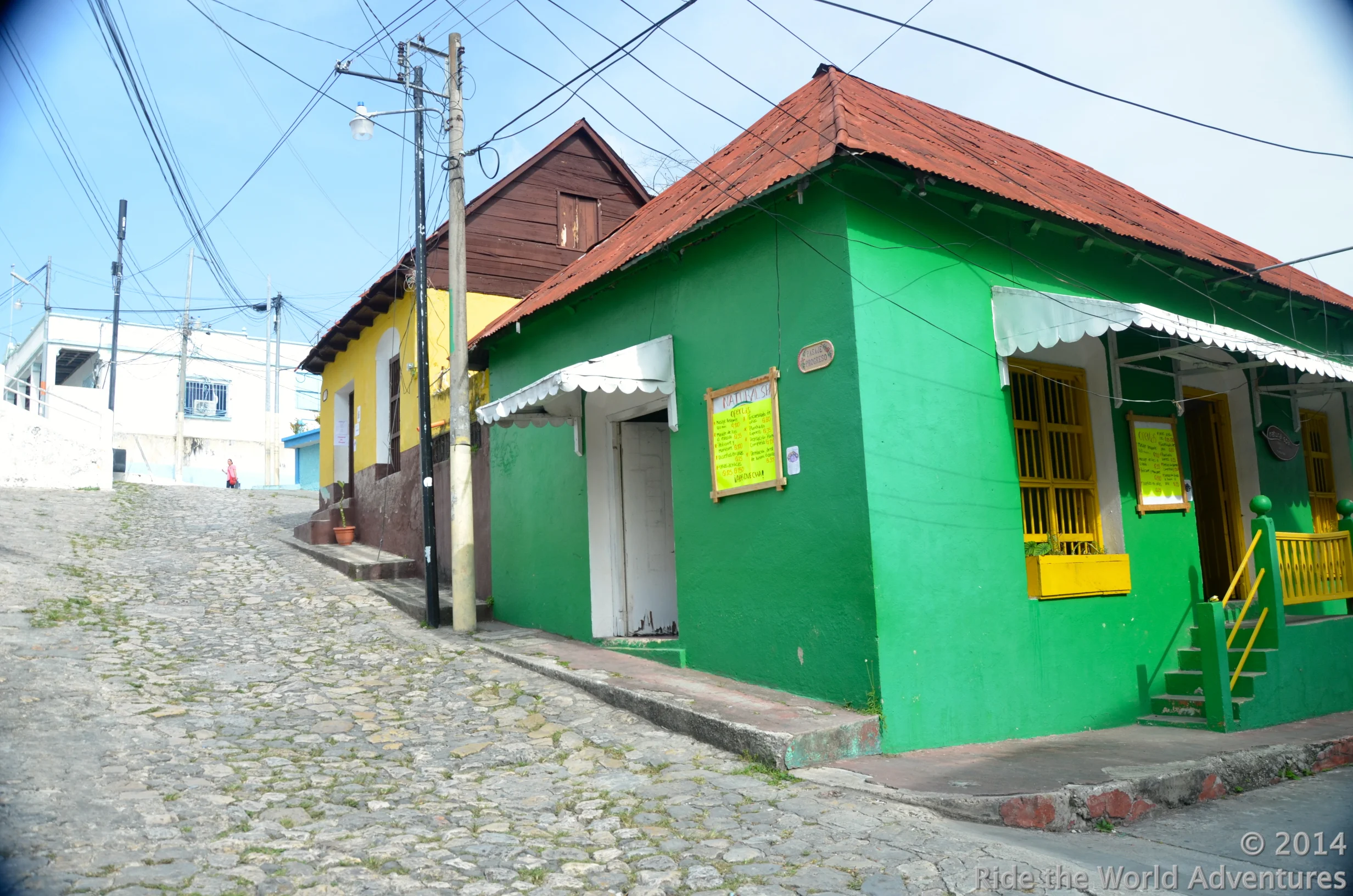 Clean cobbled streets...