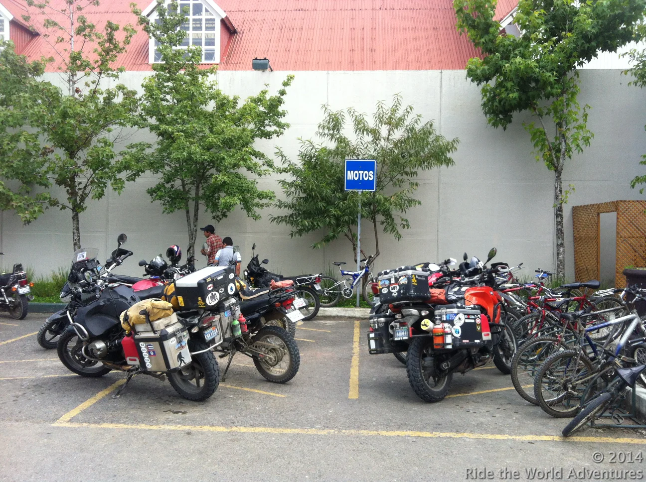Stopping for lunch/dinner, and checking into wifi.