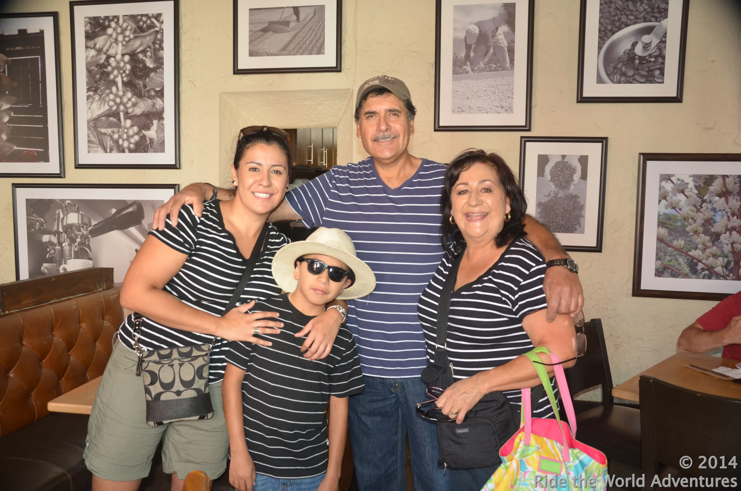 A precious family we met in Tikal, later ...we ran into in a cafe in La Antigua