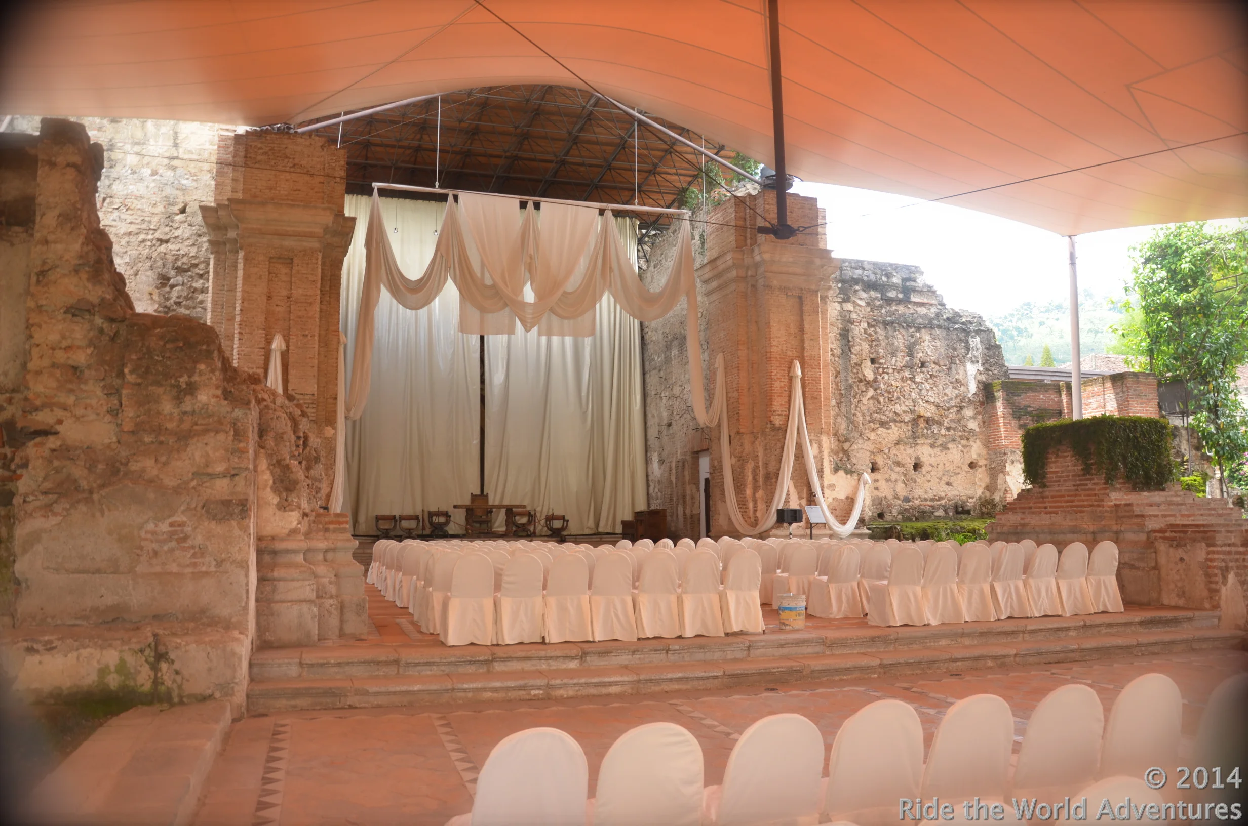 A romantic open air chapel