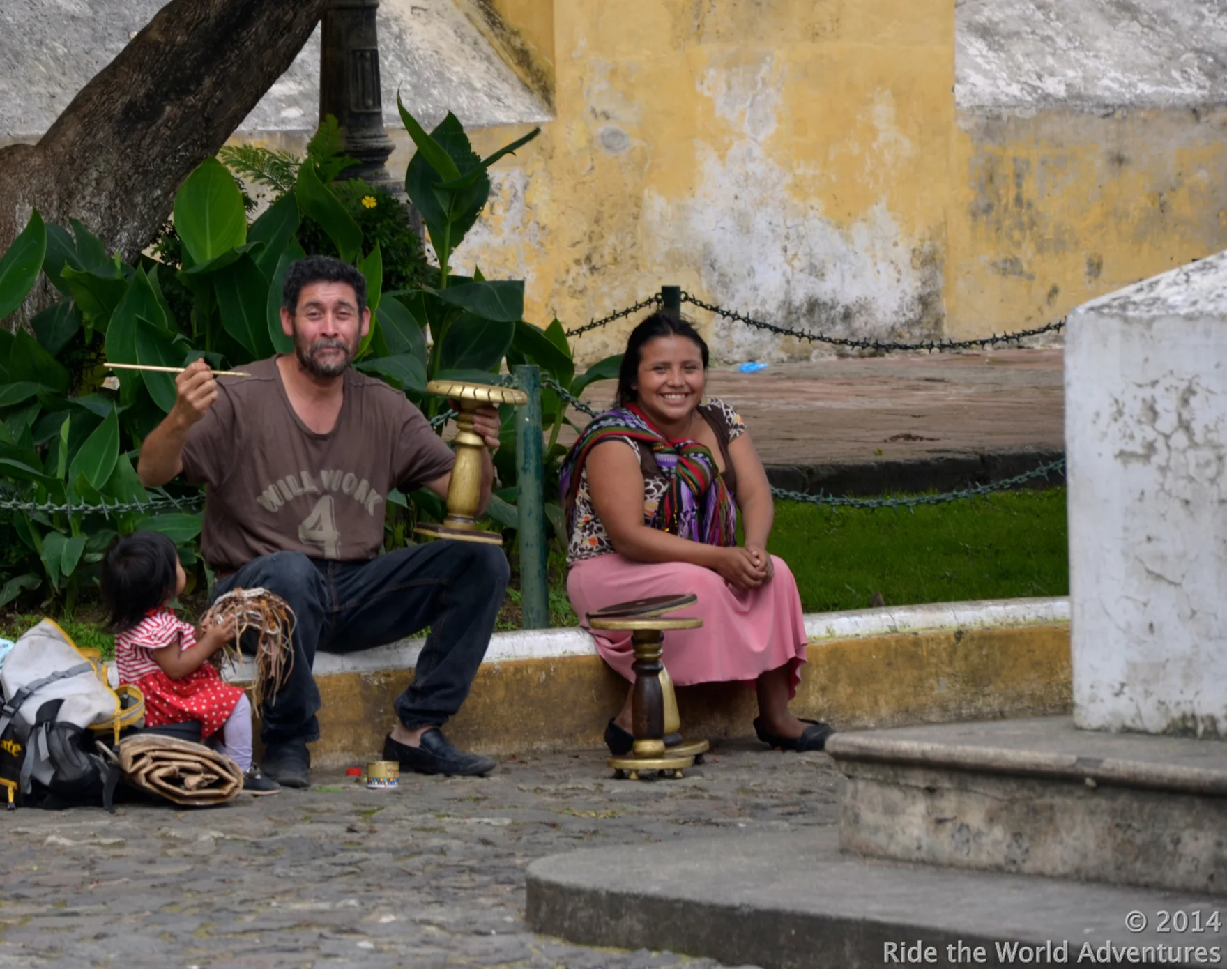 Happy locals