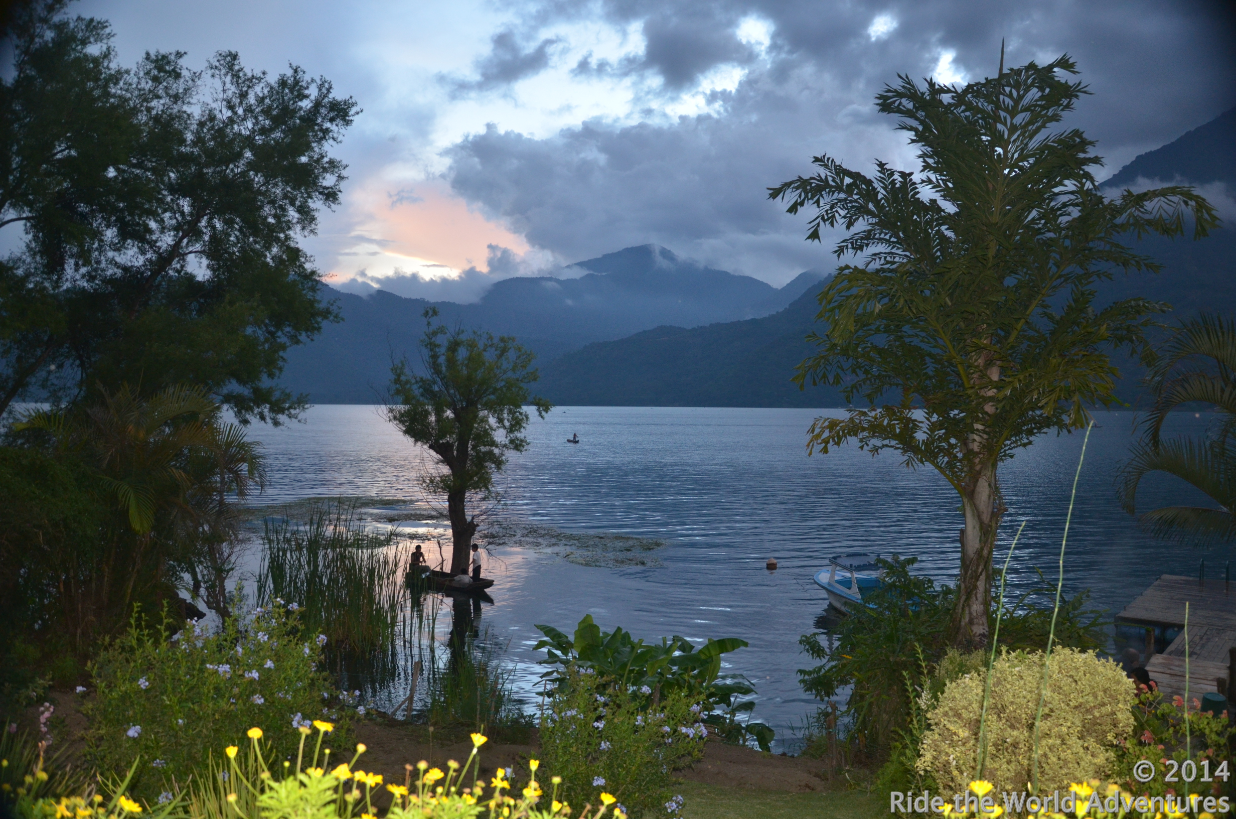 The lake is just stunning at sunset