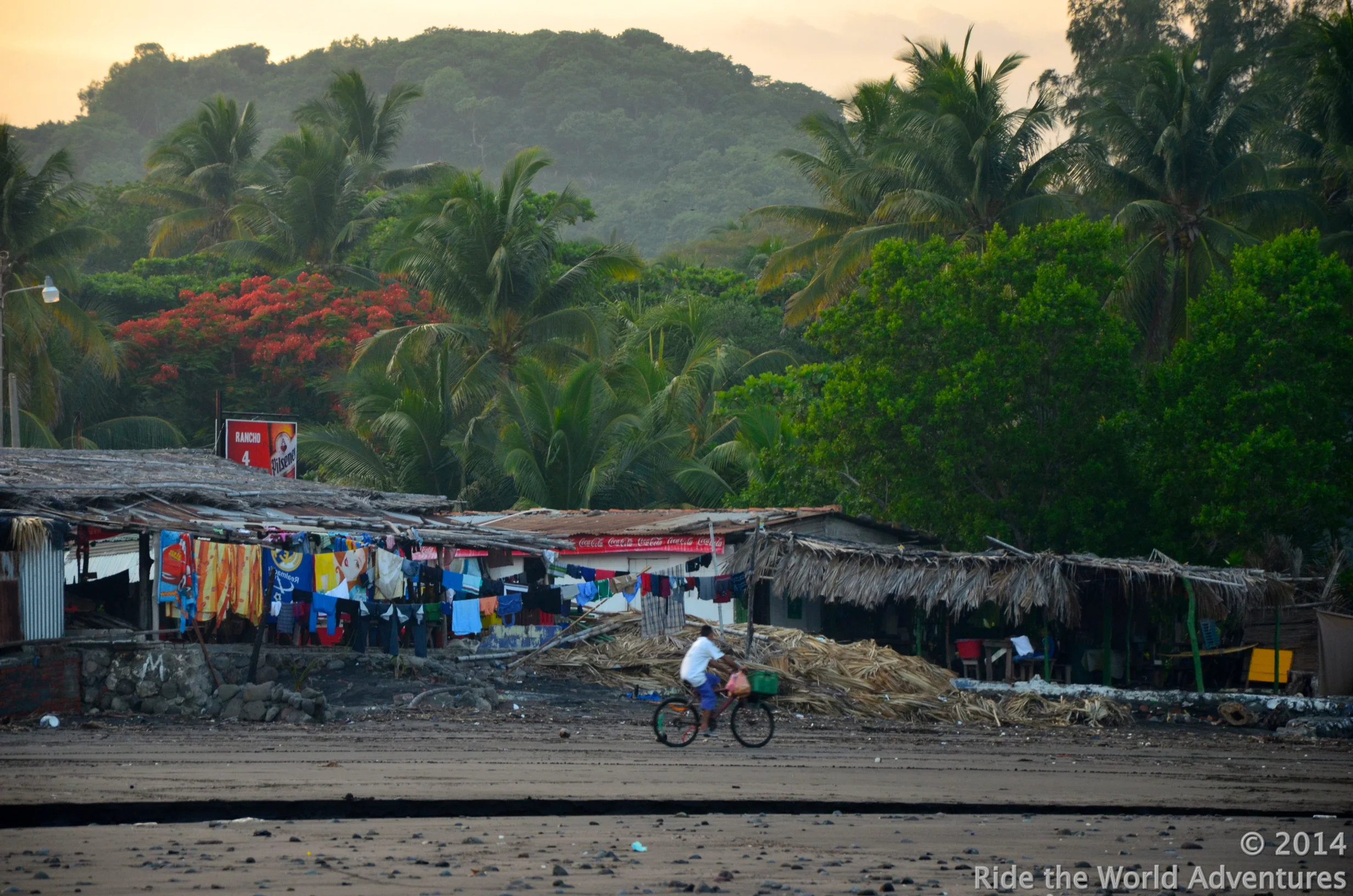 Beach village across the way