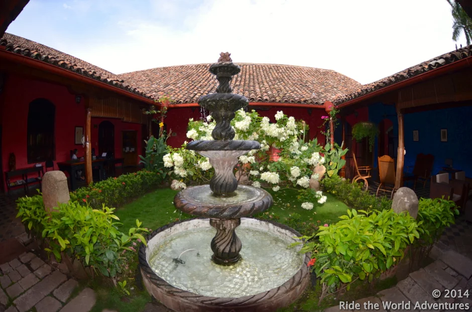 After circling and circling Granada we located the perfect hacienda 'Casa del Consulado'...2 blocks from the town square. And we had secure parking! 