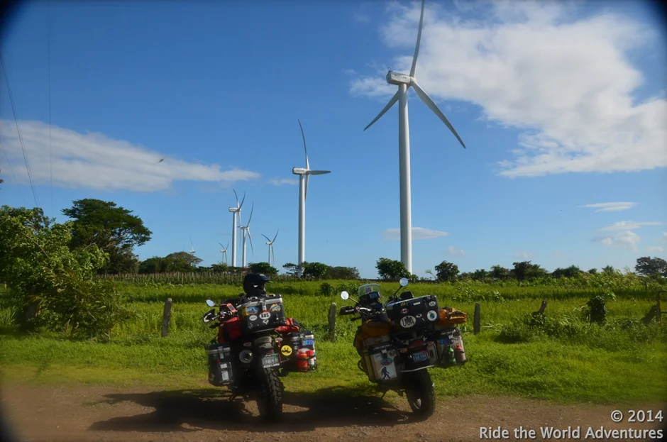 Their massive arms crated huge shadows that swept across the road and countryside...at times it was hypnotic.