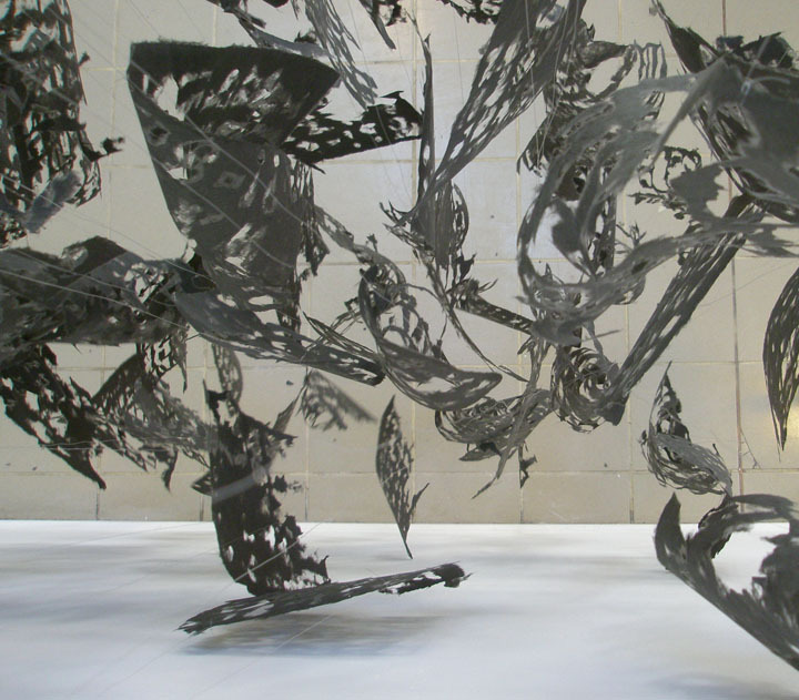 words - detail from above