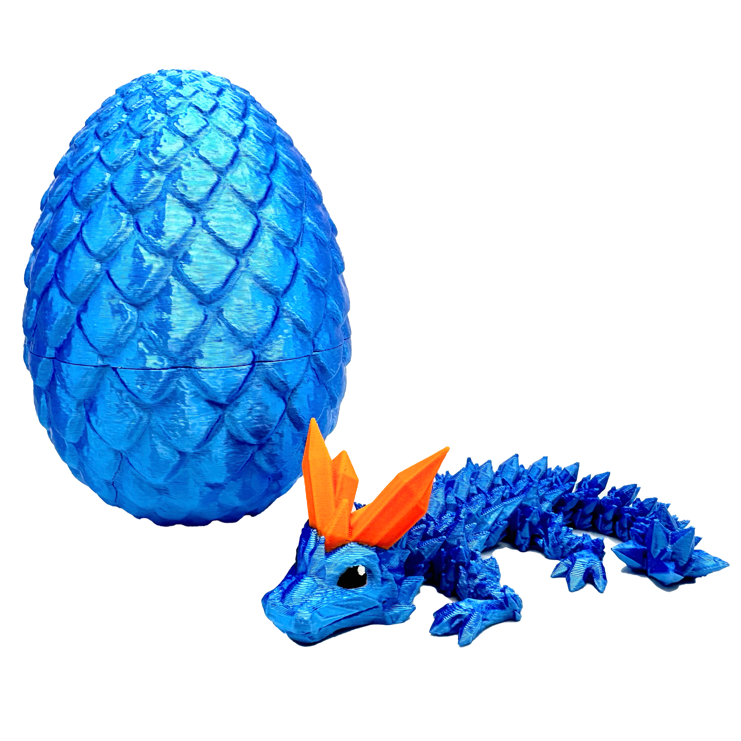 3D Printed Crystal Dragon with Egg